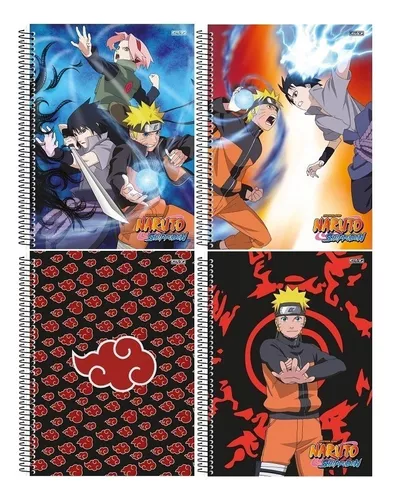 Kit 2 Cadernos Naruto Shippuden Brochurão + Desenho e Cartografia Naruto -  Caderno de Cartografia - Magazine Luiza