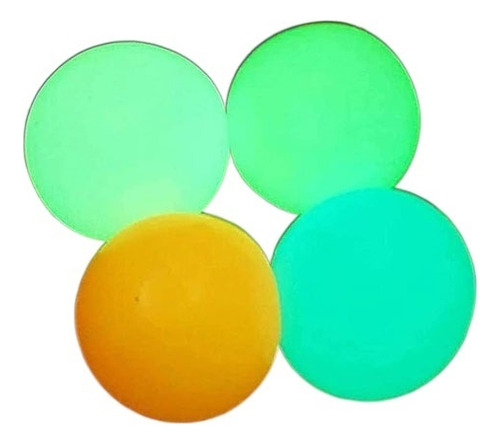 4pcs Globbles Sticky Balls Estilo De Relleno Luminesce