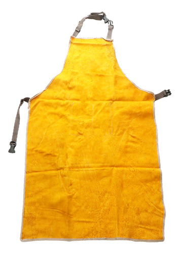 Delantal Ropa De Trabajo Delantal Soldadura Amarillo 95x65cm