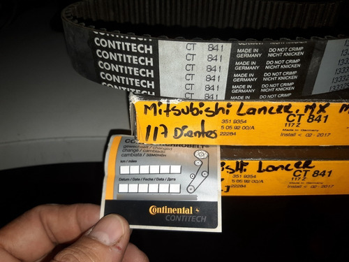 Correa Tiempo 117d Lancer Mx 1.6 Del 94 Al 98 Ct 841