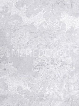 Tecido Para Decoração Jacquard Branco - Variadas