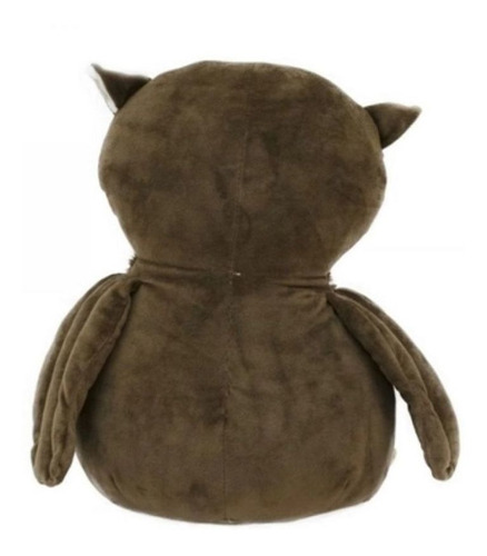 Imagem 3 de 3 de Coruja De Pelúcia Marrom 40 Cm Fofy Toys