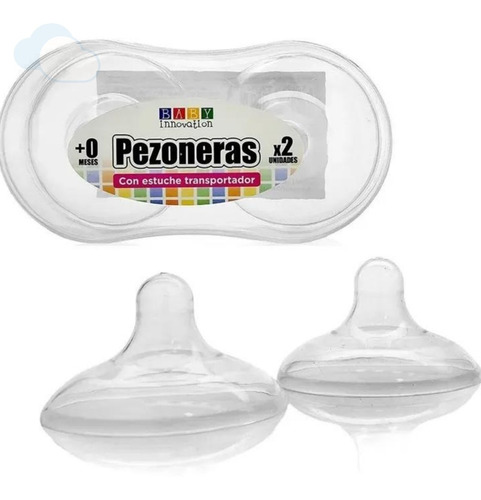 Pezoneras De Silicona Estuche Transportador Baby Innovation