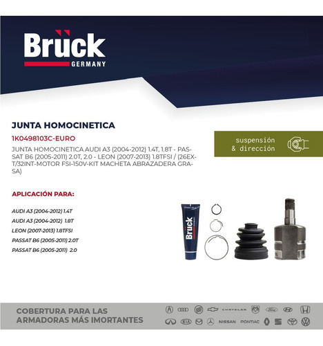 Espiga Junta Homocinetica Audi A3 2004 1k0498103c