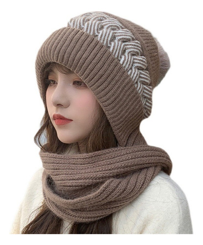 Gorro De Invierno Para Mujer, Gorro De Lana, Bufanda, Chal