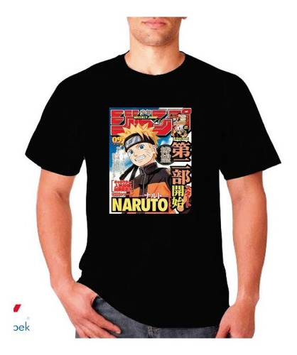 Polera Hombre Algodon Naruto 
