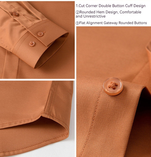 Camisa Ice Silk Para Hombre, Resistente A Las Arrugas, No Se