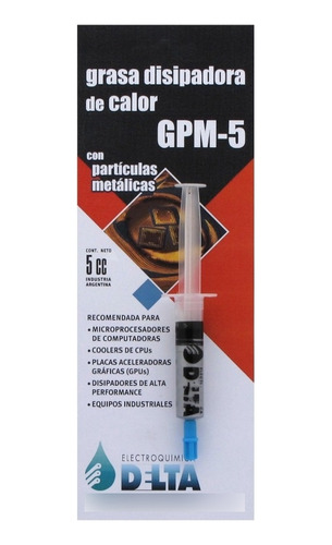 Grasa Disipadora Gpm-5 Con Particulas Metalicas Belgrano
