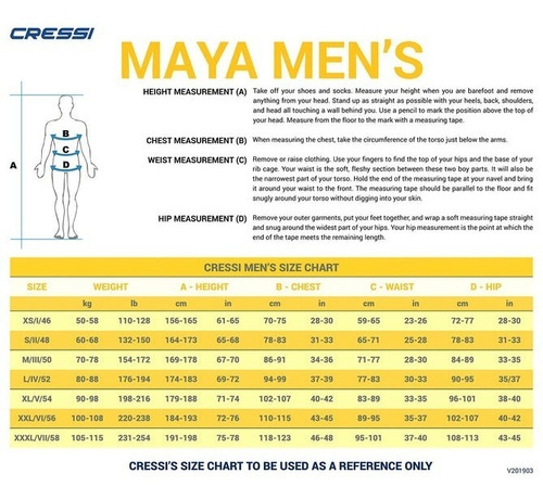 Traje Neopreno Cressi Maya 2.5mm Man Para Apnea/buceo