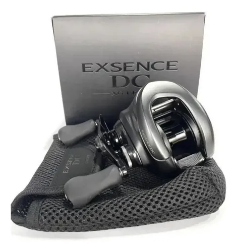 Carretilha Shimano Exsence Dc Xg Left Cor Preto Lado Da Manivela