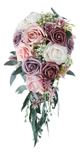 A Ramos De Boda Hechos A Mano For Novia, Rosas Artificiales