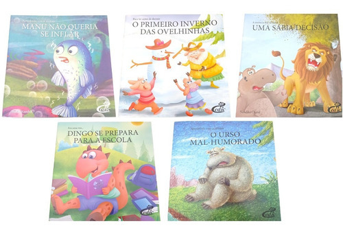 Livros Leitura Para Alfabetização C/ 5 Titulos: Conto Infantil, De Vani Mehra E Outros. Série 5 Editora Bom Bom Books, Capa Mole, Edição 1 Em Português, 2013