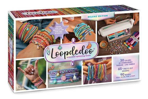 Kit Loopdedoo Deluxe Para Fazer Pulseiras De Amizade Diy E
