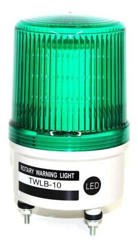 Baliza Emergencia Rotativo Led+buzzer-220v Verde