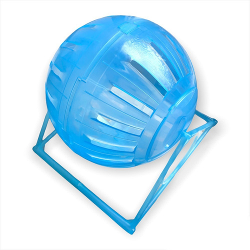 Imagen 1 de 6 de Esfera Pelota Plastica Hamster Erizos Cobayos 18cm + Base
