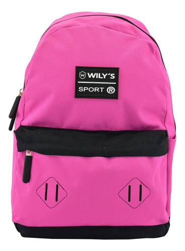 Mochila Coleccion Sport Rosa Wt245-15 Original Wilys Tourist