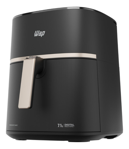 Fritadeira Elétrica Fw009624 Air Fryer 7,1l Digital Wap Preto