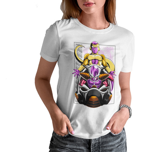 Blusa / Playera Golden Freezer Dragon Ball Para Mujer #5