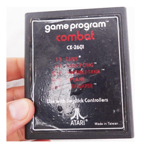 Cartucho Antiguo Juego Game Program Atari 2600 Cx2601 Combat