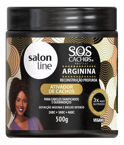 Salon Line - Linha Sos Cachos (arginina) - Ativador De Cach.