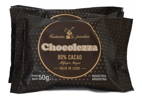 Alfajores Chocolezza 80% Cacao X 24 Unidades 