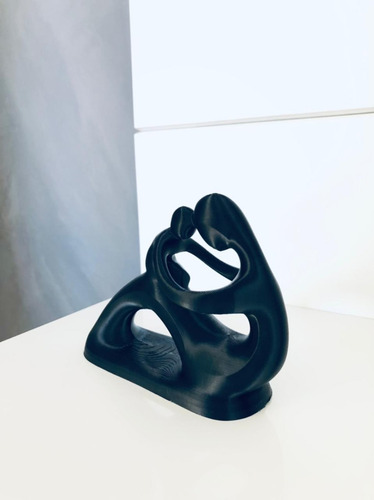 Estátua Mãe E Filho(a) Presente Dias Das Mães 12cm