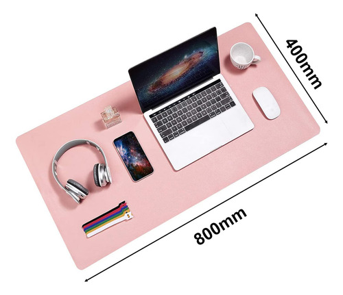 Alfombrilla De Ratón Y Teclado De Pu Cuero - Mouse Pad Para
