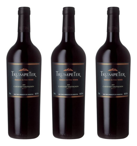 Vino Trumpeter Cabernet Sauvignon 750ml X3 - Oferta Celler