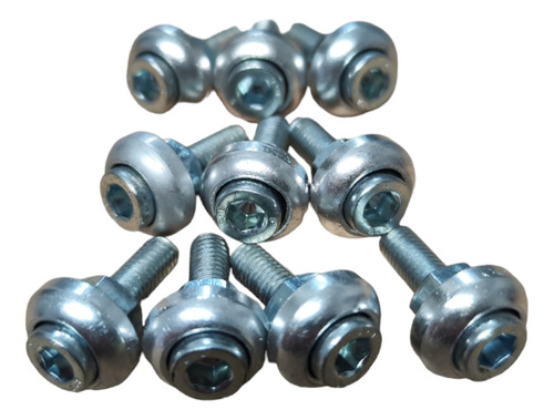Tornillos Decorativos Moto Y Carro Con Tuerca Cromado 10pzs