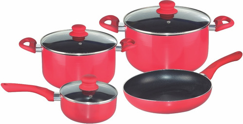 Bateria De Cocina 7 Piezas Cuori Modelo Fiamma