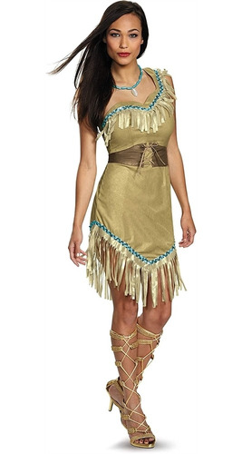 Disfraz De Pocahontas Traje De Lujo Para Mujeres Talla M