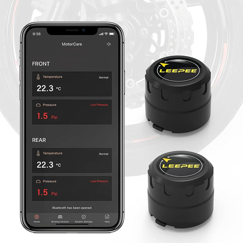 Leepee Sistema De Monitoreo De Presión De Neumáticos De Moto