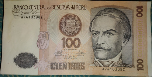 Billetes Usados De 100 Cien Intis 