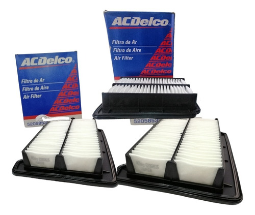 3 Filtros De Aires Motor Aveo Acdelco Original #52058535