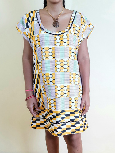 Imagem 4 de 5 de Vestido Curto Feminino Tecido Aira