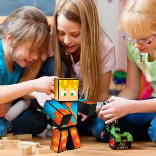 Boneco Lopers r Streamers Minecraft 35 Cm