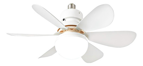 Cityluz Ventilador Con Control Remoto 5 Aspas 52 Cm Blanco 52 Cm Blanco Blanco Plástico 5