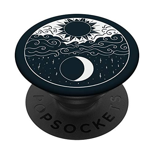 Moon Stars Y Sun Black Popsockets Swappable 9ntf0