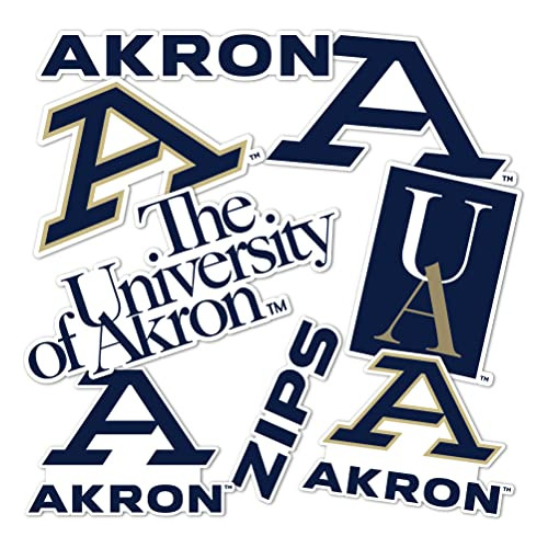 Calcomanía De Universidad De Akron, Calcomanías De Ua...