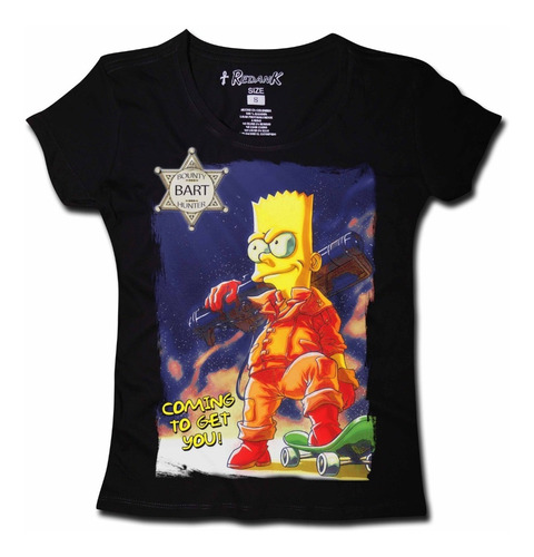 Camiseta Bart Hunter - Simpsons - Mujer