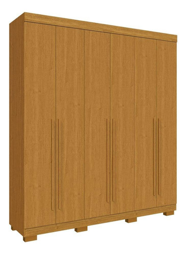 Guarda Roupa Casal 6 Portas 2 Gavetas Paolla Acp Cinamomo