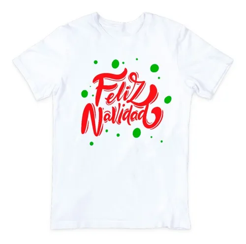 Polera Estampada Navidad Personalizada Unisex 2