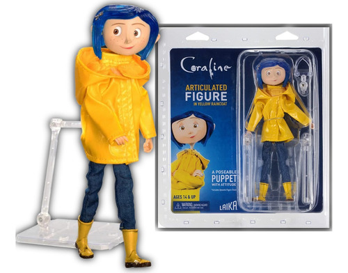 Figura Coraline Yellow Raincoat Impermeable Amarillo