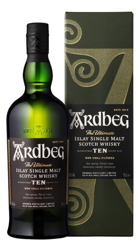 Whisky Ardbeg Ten I 10yo  Del Sur De Islay *700ml Scoth !