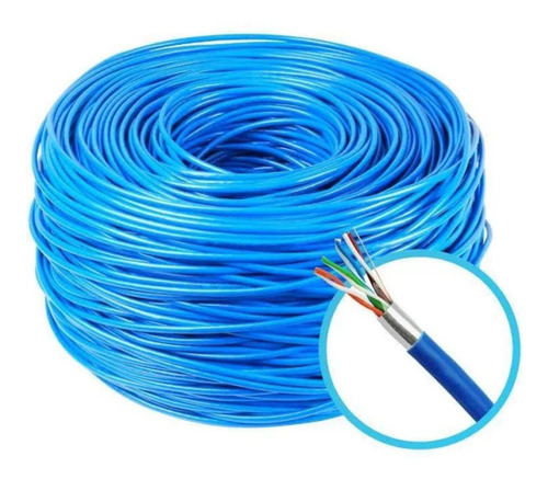 Imagem 1 de 1 de Cabo De Rede Cftv 24 Awg 300m Azul - Multilaser