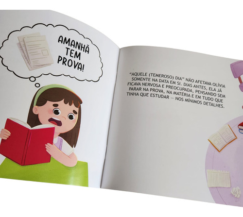 Livro Infantil: Amanhã Tem Prova! Entendendo A Ansiedade De Desempenho | Editora Sinopsys