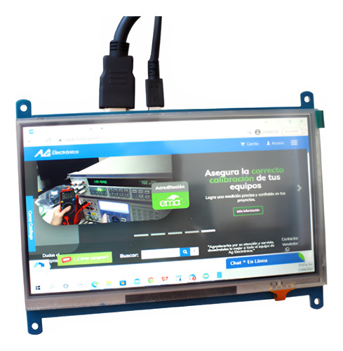 Display Lcd Tactil Resistivo 7 Para Raspberry Waveshare