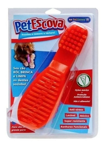 Pet Escova M - Pet Games - Brinca E Limpa Os Dentes