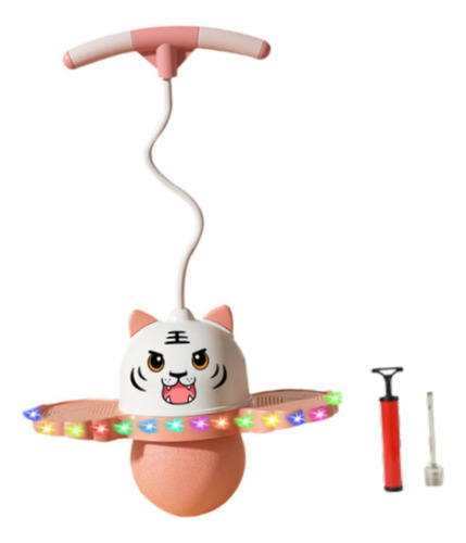 / Pogo Ball Con Asa, Juguete De Salto Alto Con Bomba, Rosa
