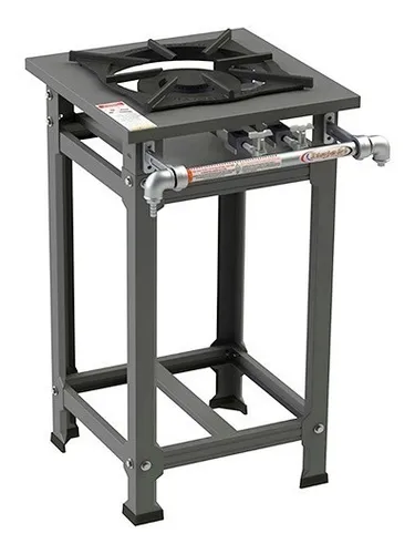 comprar Fogão Industrial 1 Boca Baixa Pressão Grelhas 30x30 Cozinha